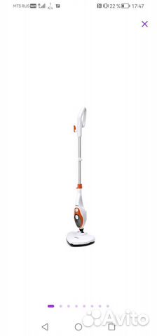 Паровая швабра kitfort kt 1004-3 Write/Orange