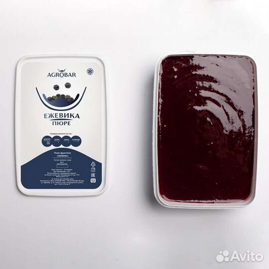 Замороженное пюре Ежевика 1кг Агробар