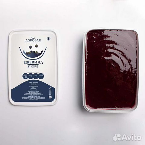 Замороженное пюре Ежевика 1кг Агробар
