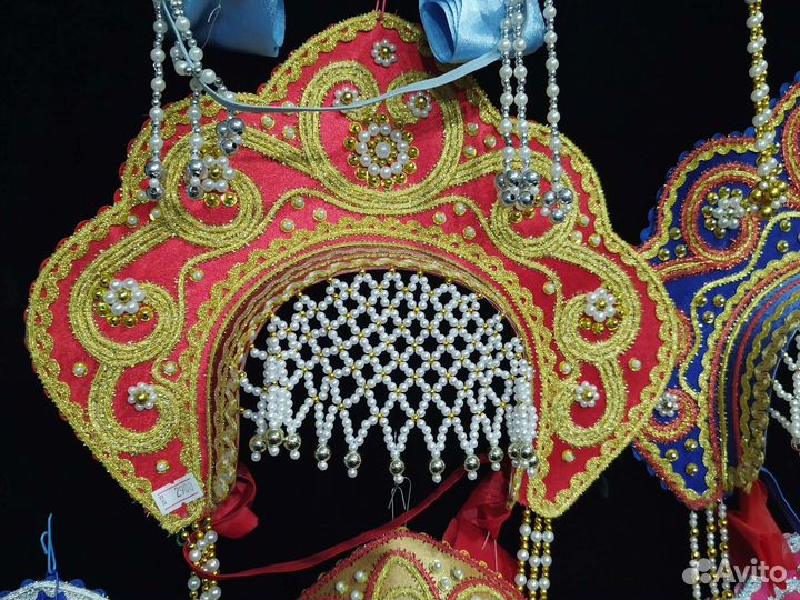 Кокошник для снегурочки прокат