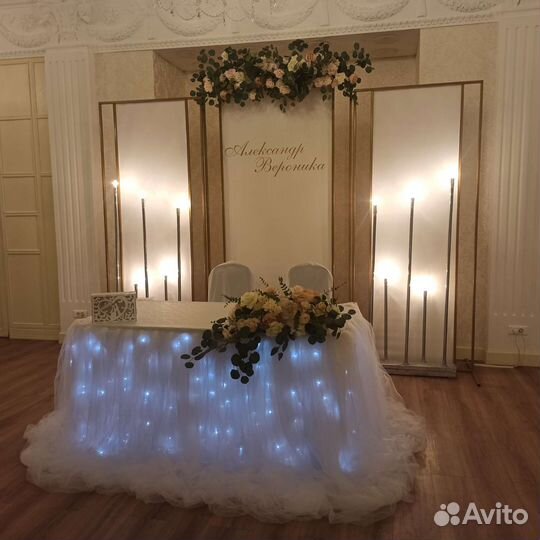 Украшение свадебных залов, праздничных мероприятий