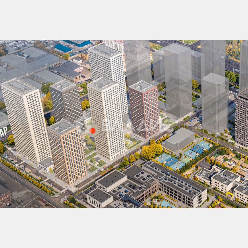 2-к. квартира, 58,8 м², 9/23 эт.