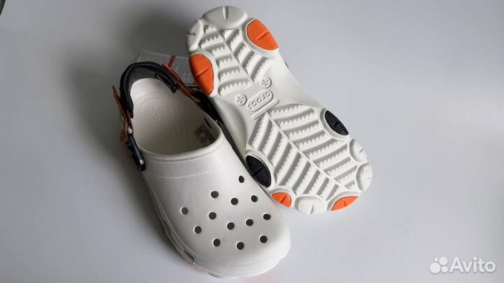 Сабо Crocs белые унисекс