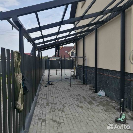 Навес для дачи