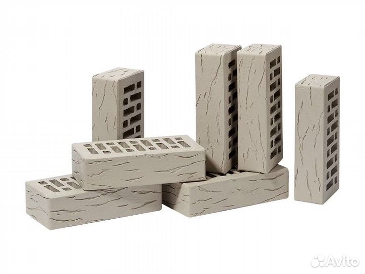 Лицевой кирпич Старый Оскол Серый Руст