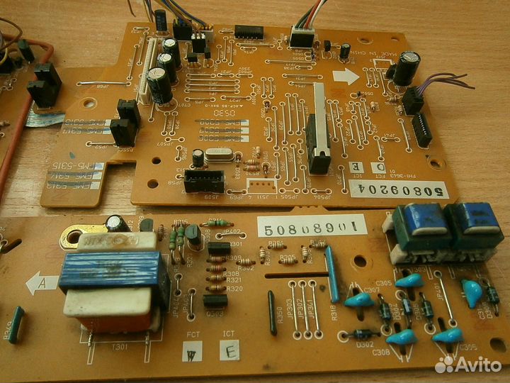 Платы с полупроводниками и эл. мотором