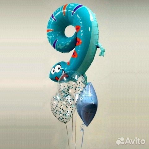 Фонтан из шаров 4шт (Код0044)