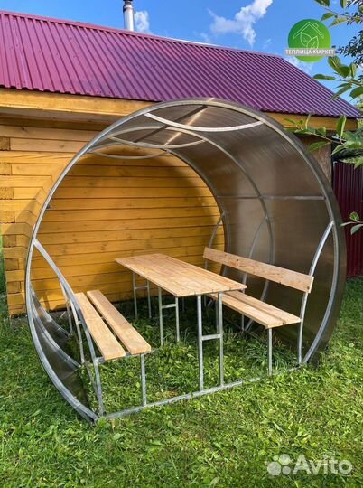 Беседка для дачи из Поликарбоната