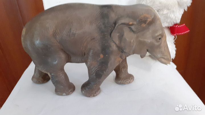Слон антикварный резиновый СССР