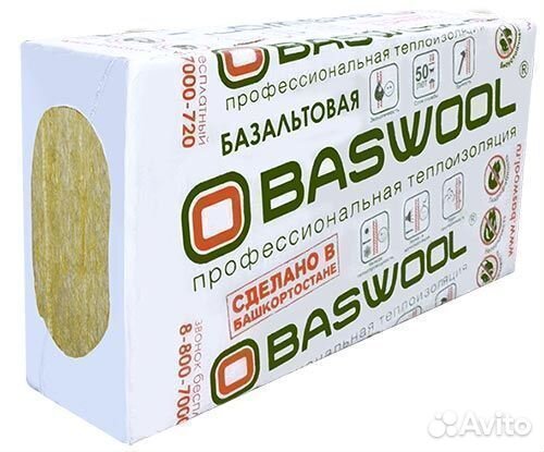 Минвата Baswool Руф В 170, 40 мм, 5 шт, 0,144 м3