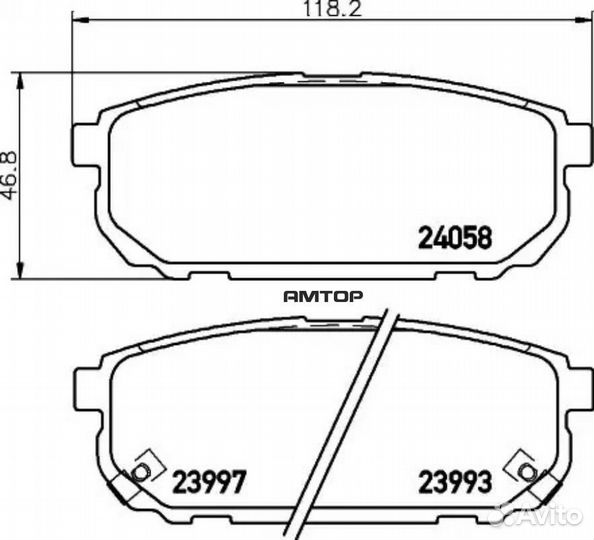 Nisshinbo NP6052 Колодки тормозные дисковые зад