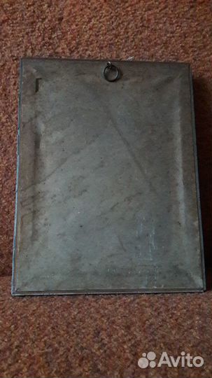 Старинная открытка иконы Моление о чаше в раме