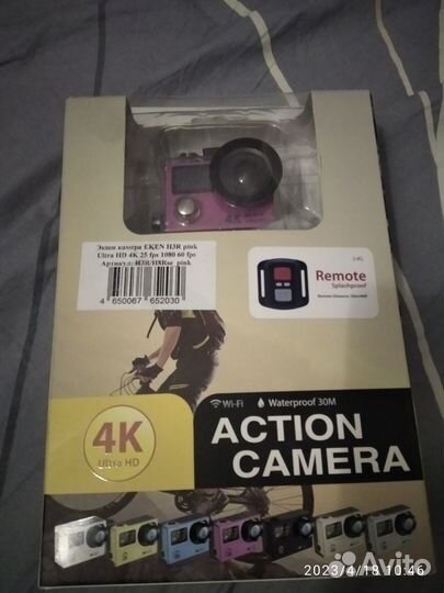 Экшен камера eken H3R pink Ultra HD 4k