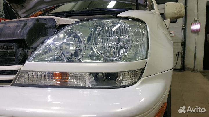 Lexus RX 300 разбор, чистка, полировка фар