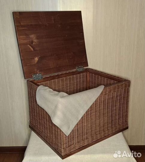 Сундук плетёный из эколозы