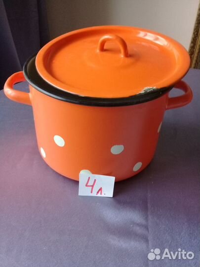 Эмалированная посуда СССР кастрюля бидон миска