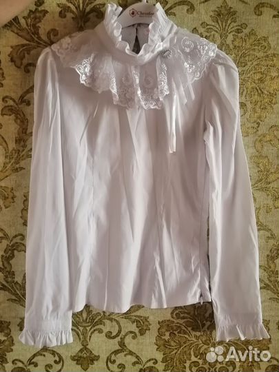 Блузки школьные и форма 140-146 рост