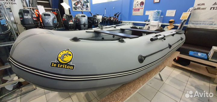 Лодка пвх Triton Air 330 серая