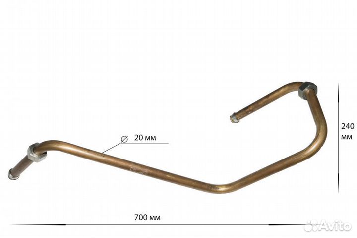 Трубка тормозная на 5490 (3506191-40)