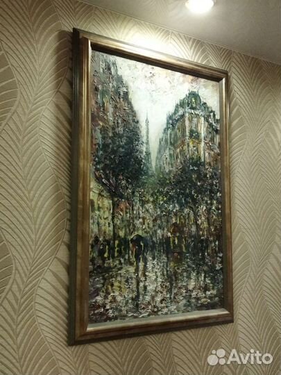 Картина маслом на холсте пейзаж большая