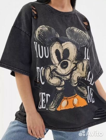 Футболка варенка оверсайз с принтом