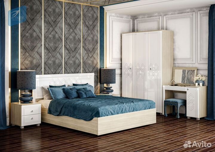 Амели Спальный гарнитур Комплектацию 1 Дуб Сонома