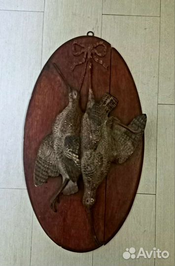 Панно антикварное с вальдшнепами