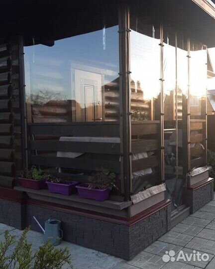 Мягкие окна для беседки