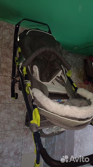 Детские зимние санки на колесах