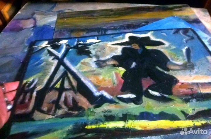 Художник Абрамов Р.Ф. Картина маслом, 1962 год