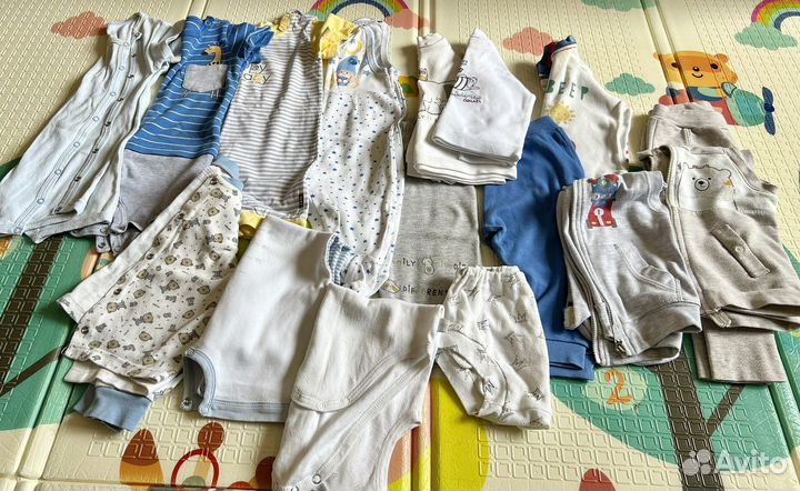 Вещи пакетом на мальчика новорождённого