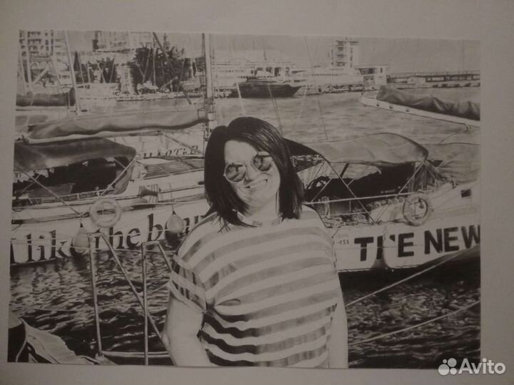 Портрет по фото карандашом