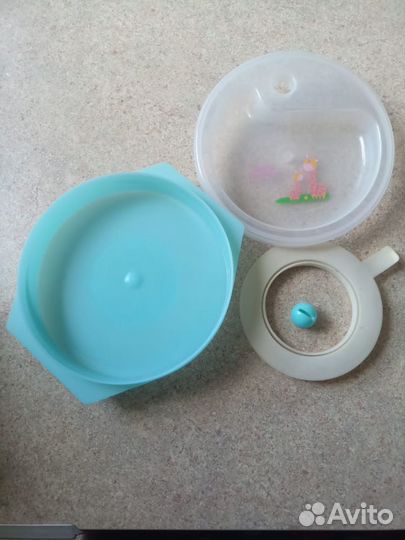 Тарелочка на присоске с подогревом Canpol babies