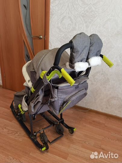 Детские санки коляска nika Kids