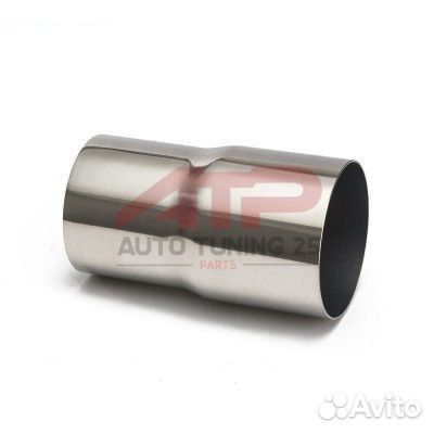 Переходной пайп нержа 51мм ) 57мм