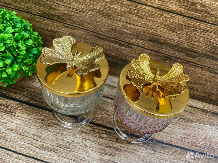 Вазочка на ножке с крышкой 150мл