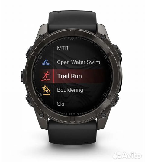 Garmin Fenix 8 51mm Amoled SapphireTitanium Серый