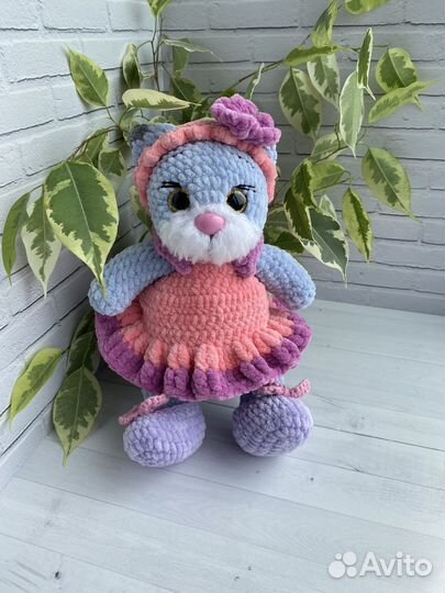 Игрушки ручной работы Кошечка, сова