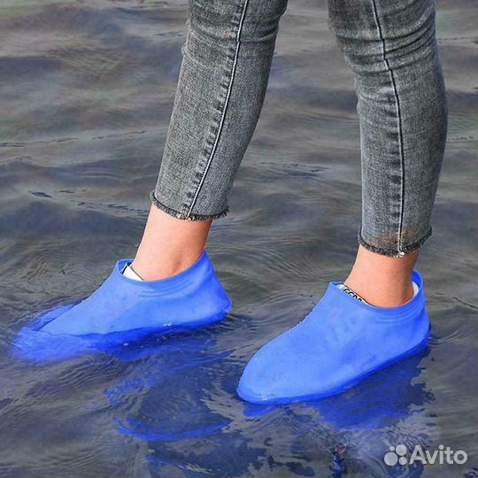 Непромокаемые защитные чехлы на обувь бахилы