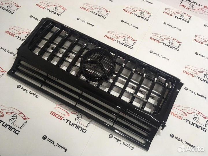 Решетка Мерседес G-Class GT Черная + AMG