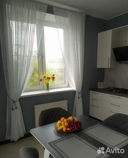 Готовая тюль под лён