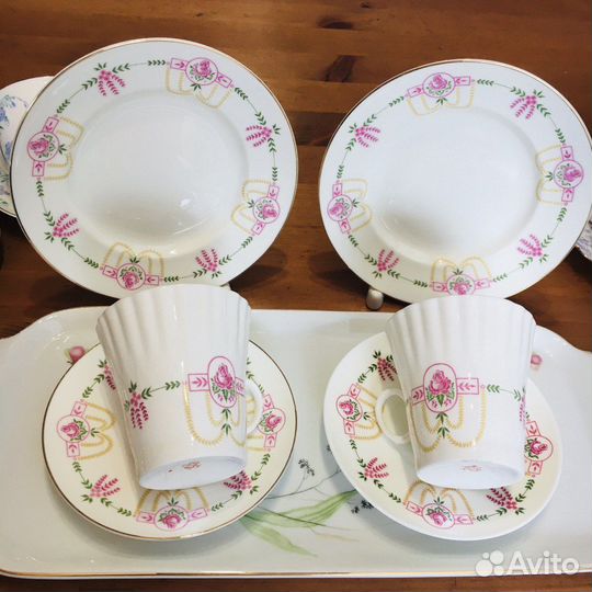 Чашки костяной фарфор лфз