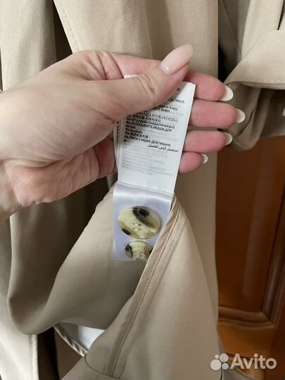 Плащ тренч hm xs oversize