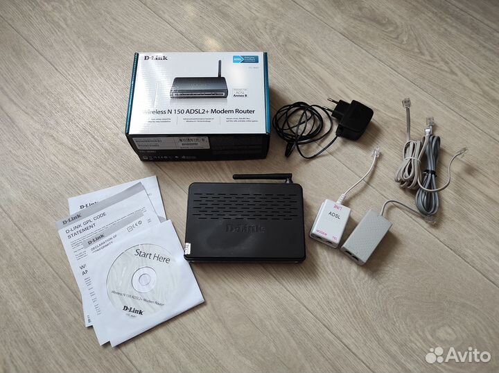 Adsl-роутер D-link n 150 adsl2+