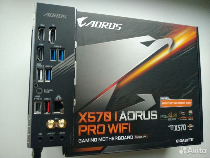 Gigabyte Aorus x570i Pro WiFi (itx, на гарантии)
