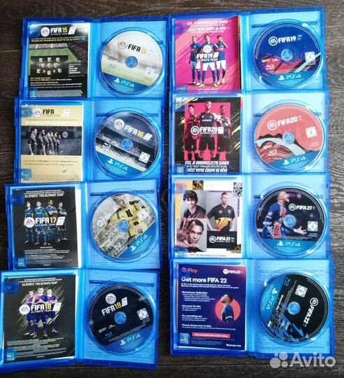 FIFA 2022-2015 коллекция дисков для PS4