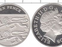 Монета Великобритания 10 пенсов 2008 Елизавета II