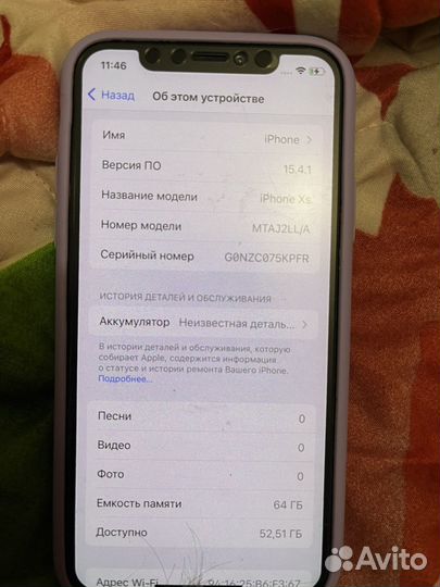 Телефон iPhone xs