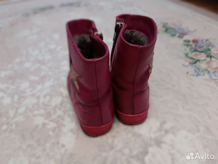 Сапоги зимние для девочки 25 размер Юничел