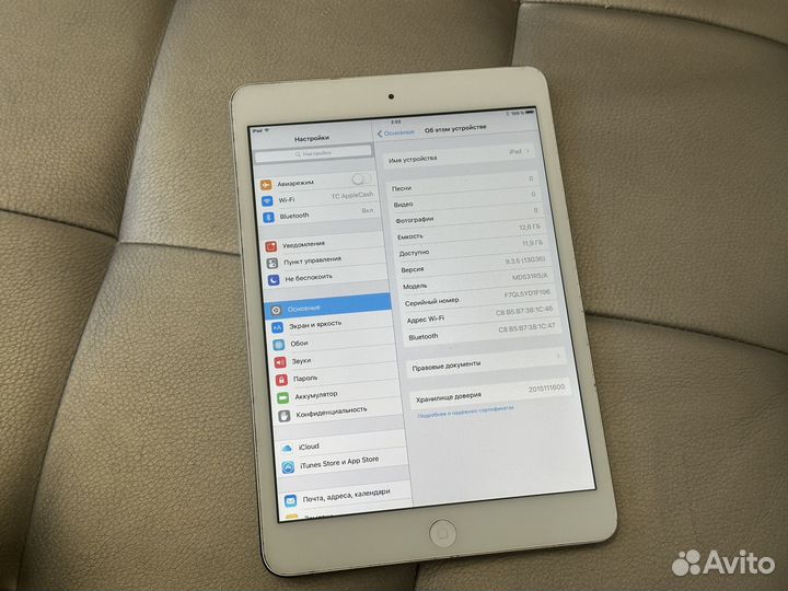 Планшет iPad Mini 1 16gb Wi-Fi